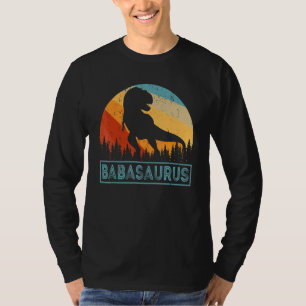 Mens Retro Baba Saurus Vintage Familie Dinosaurier T-Shirt