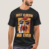 Mens Retro Best Cluckin Dad Ever Chicken Dad Roost T-Shirt (Vorderseite)