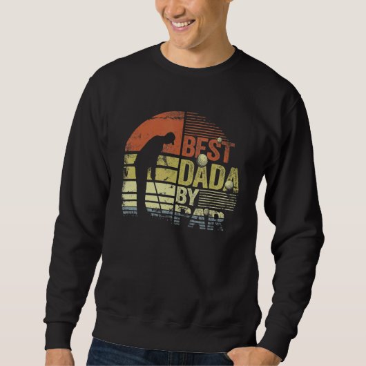 Mens Retro Best Dada Par Golf Player Pappa Sweatshirt (Vorderseite)