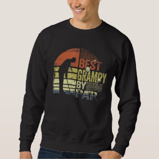 Mens Retro Best Grampy By von Golf Player Papa Sweatshirt