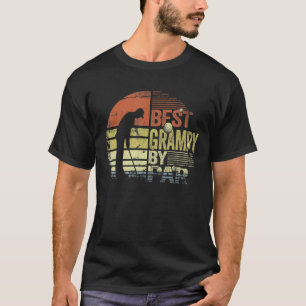 Mens Retro Best Grampy By von Golf Player Papa T-Shirt