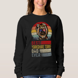 Mens Retro Best Yorkshire Terrier Vater Ever Fathe Sweatshirt