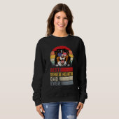 Mens Retro Bester Berner Vater je Vater Sweatshirt (Vorne ganz)