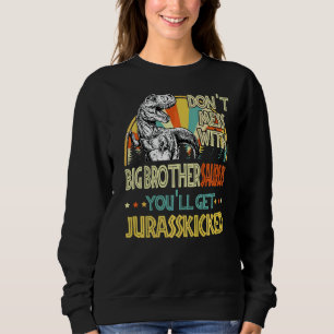 Mens Retro Big Brothersaurus Dinosaurier Rex Vinta Sweatshirt