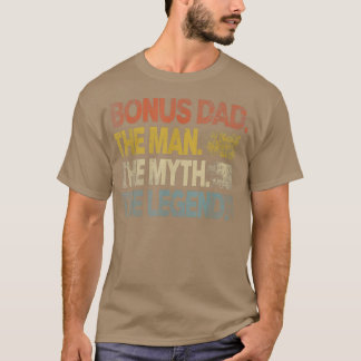 Mens Retro Bonus Vater Man Myth Legend Vintager Va T-Shirt