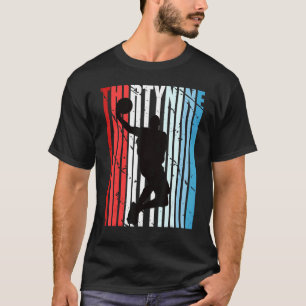 Mens Retro Colors Mens 39. Basketball Geburtstag P T-Shirt