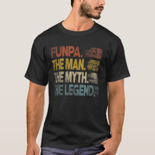 Mens Retro Funpa Man Myth Legend Vintag Vaterschaf T-Shirt