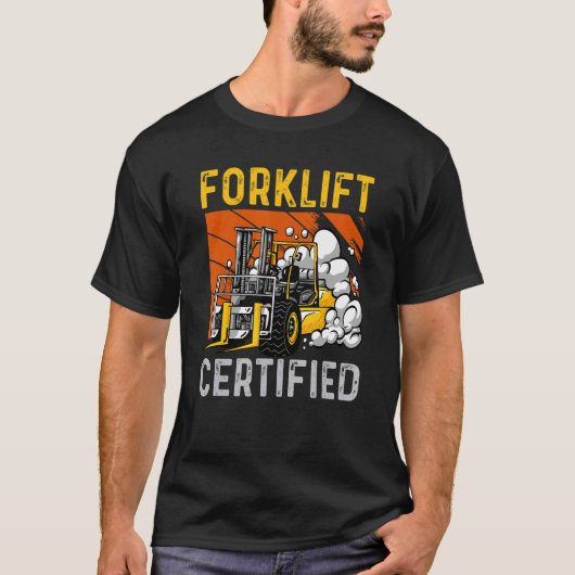 Mens Retro Gabelstapler T-Shirt (Vorderseite)