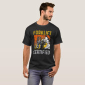 Mens Retro Gabelstapler T-Shirt (Vorne ganz)