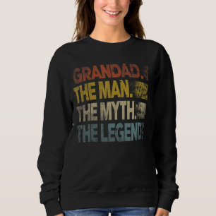 Mens Retro Grandad Man Myth Legend Vintager Vater' Sweatshirt