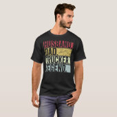 Mens Retro Husband Vater Trucker Legende für Vater T-Shirt (Vorne ganz)