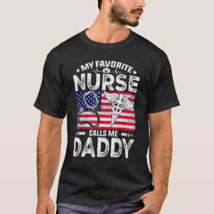Mens Retro Männer Mein Lieblingskrankenschwester N T-Shirt