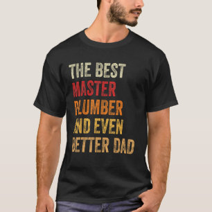 Mens Retro Master Klempner und noch besser Vater F T-Shirt