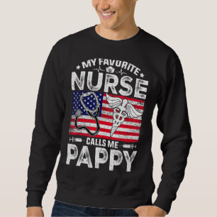 Mens Retro Men mein Lieblings-Krankenschwester nen Sweatshirt