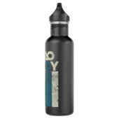 Mens Retro Pyro Daddy Pyrotechniker Vater Firewo Edelstahlflasche (Rechts)