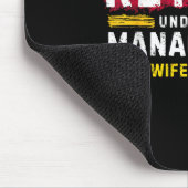 Men's Retro Retired Under New Management See Wife Mousepad (Ecke)