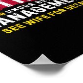 Men's Retro Retired Under New Management See Wife  Poster (Ecke)