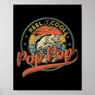 Mens Retro Rollen Cooler Pop Pop Fishing Vathedota Poster