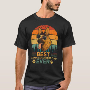 Mens Retro Style Best German Shepherd Vater Ever F T-Shirt