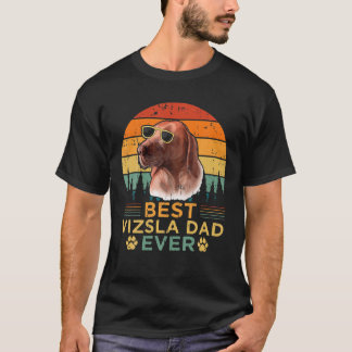 Mens Retro Style Best Vizsla Vater Ever Vatertag T-Shirt