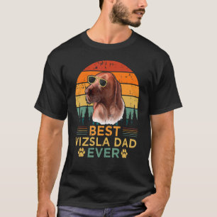 Mens Retro Style Best Vizsla Vater Ever Vatertag T-Shirt