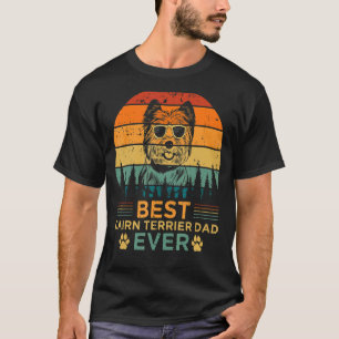 Mens Retro Style Bester Cairn Terrier Vater je Fav T-Shirt