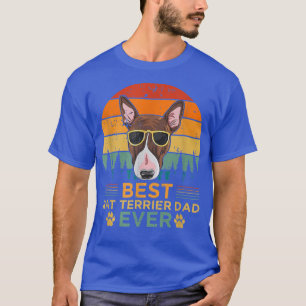 Mens Retro Style Bester Rat Terrier Vater je Vater T-Shirt