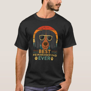 Mens Retro Style Bester Weimaraner Vater je Vater T-Shirt