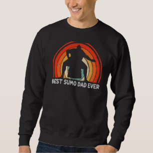 Mens Retro Style Vintag Bester Sumo Vater je Vater Sweatshirt