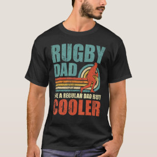 Mens Retro Style Vintag Rugby Vater Vatertag T-Shirt