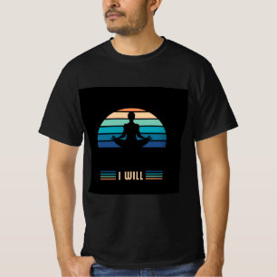 mens retro sunset positives Anführungshemd T-Shirt
