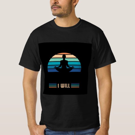 mens retro sunset positives Anführungshemd T-Shirt (Vorderseite)