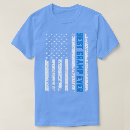 Mens Retro US Best Gramp Ever 4th Of July Father's T-Shirt (Design vorne)