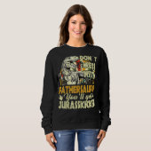 Mens Retro Vater Rex Saurus Vatertag Sweatshirt (Vorne ganz)