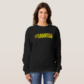 Mens Retro Vatertag Softball Großad Softball Sweatshirt (Vorne ganz)