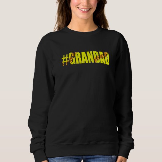 Mens Retro Vatertag Softball Großad Softball Sweatshirt (Vorderseite)