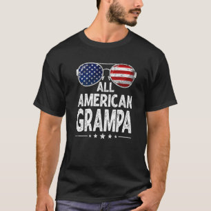 Mens Retro Vatertagsfamilie Ganze amerikanische Gr T-Shirt