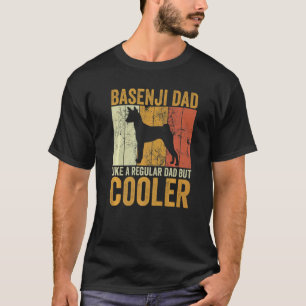 Mens Retro Vathers Day Basenji Vater Dog Eigentüme T-Shirt