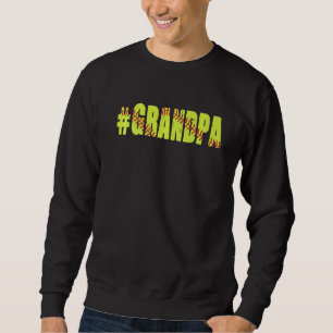 Mens Retro Vathers Day Men Softball Opa Softba Sweatshirt