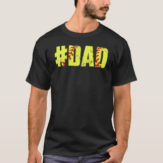 Mens Retro Vathers Day Men Softball X0008 Vater So T-Shirt