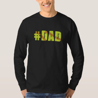 Mens Retro Vathers Day Men Softball X0008 Vater So T-Shirt