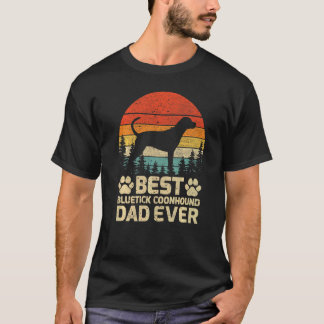 Mens Retro Vintag Best Bluetick Coonhound Vater Ev T-Shirt