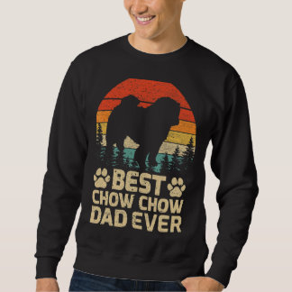 Mens Retro Vintag Best Chow Chow Vater je Vater' Sweatshirt