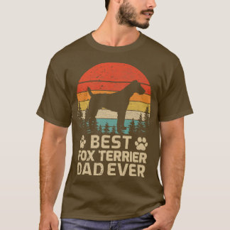 Mens Retro Vintag Best for Terrier Vater Ever Vate T-Shirt