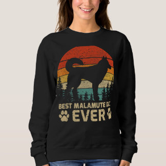 Mens Retro Vintag Best Malamute Vater je Vater Sweatshirt
