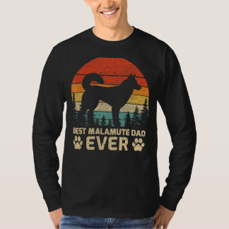 Mens Retro Vintag Best Malamute Vater je Vater T-Shirt