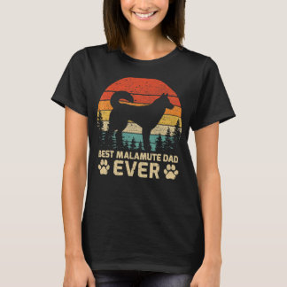 Mens Retro Vintag Best Malamute Vater je Vater T-Shirt
