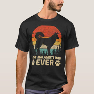 Mens Retro Vintag Best Malamute Vater je Vater T-Shirt