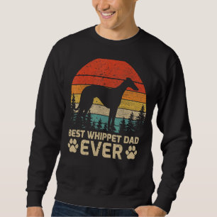 Mens Retro Vintag Best Whippet Vater je Vater Sweatshirt