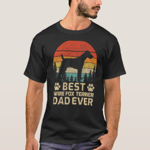 Mens Retro Vintag Best Wire Fox Terrier Vater je T-Shirt
